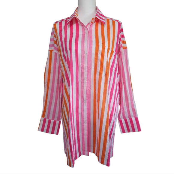 Beach Riot Alexa Sunset Button-Up Shirt or Swim Cover-up - Picture 1 of 4